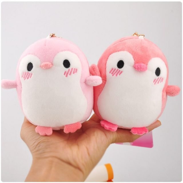 stuffed penguin keychain