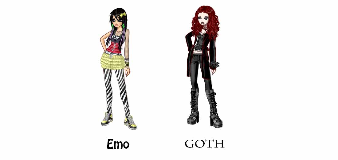 Goth Vs Emo What’s The Difference Kawaii Hippo
